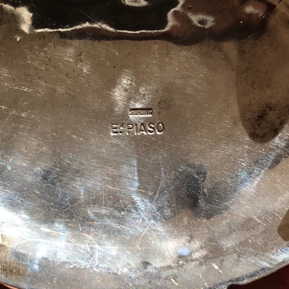 COPY - Sterling Navajo Signed E. Piaso OOAK Tiger Buckle - Picture 8 of 8